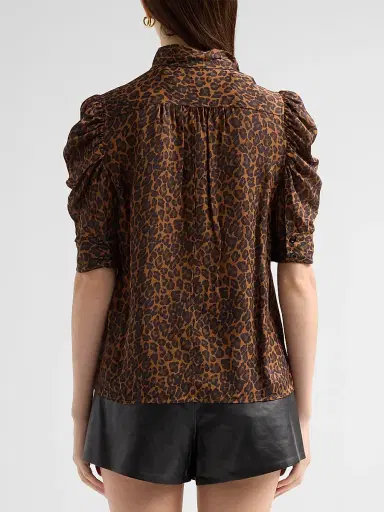 Frame Women's The Gillian Leopard Print Top | Thumbnail 3 Frame Women's The Gillian Leopard Print Top | Thumbnail 3