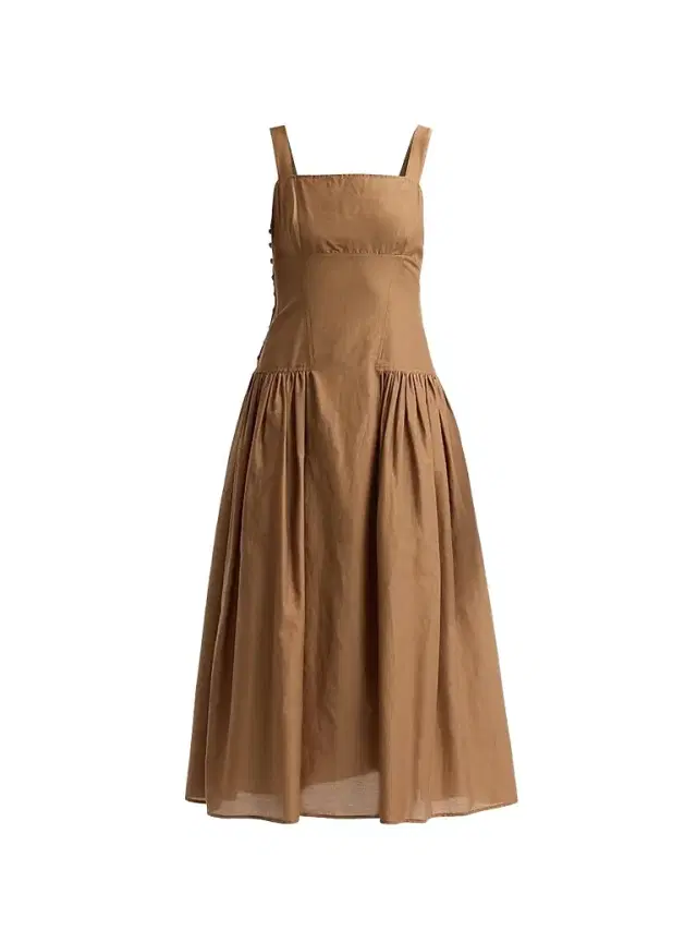 Frame Women's The Garden Basque-Waist Midi Dress