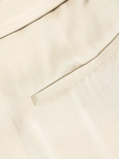 Lapointe Women's Satin Belted Pants - Sand | Thumbnail 7