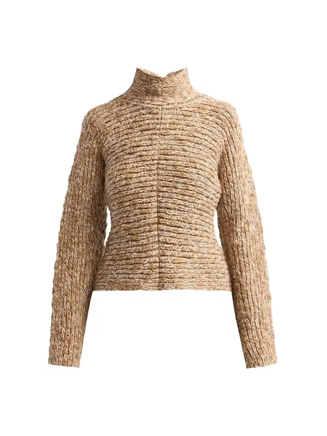 Proenza Schouler White Label Women's Pippa Chunky Horizontal Knit Sweater - Oat Melange