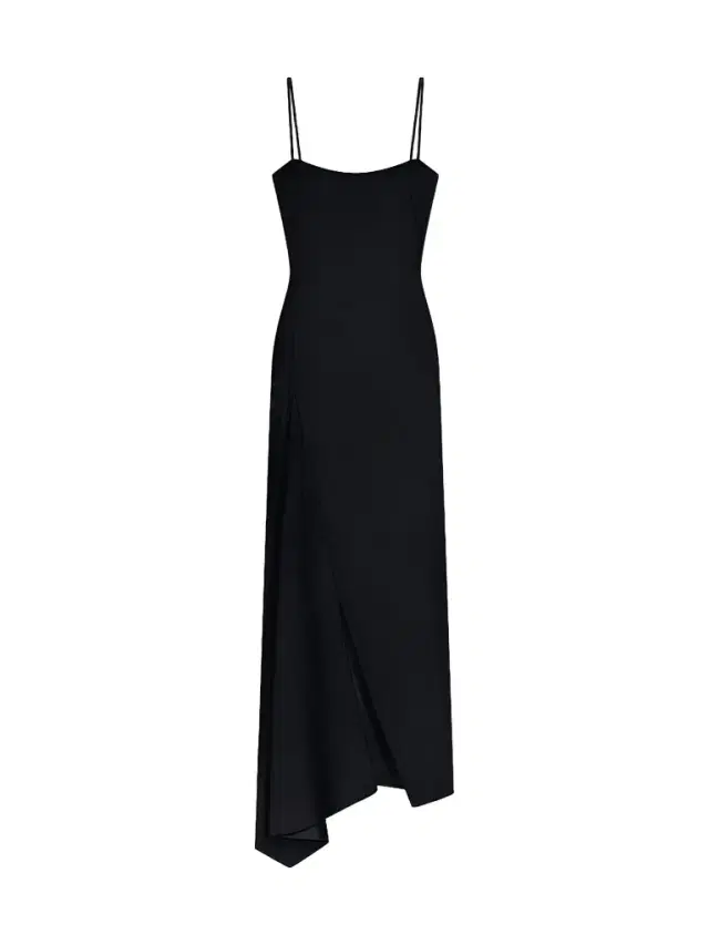 Givenchy Women's Sliced Long Slashed Dress in Crepe Cady