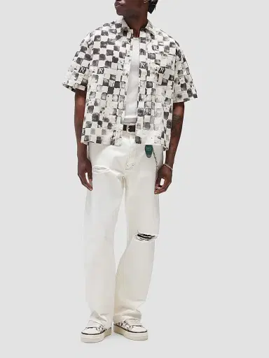 Represent Men's Pool Side Cotton Shirt - Flat White | Thumbnail 2