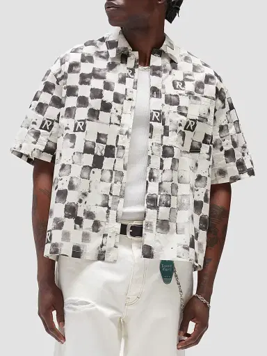 Represent Men's Pool Side Cotton Shirt - Flat White | Thumbnail 4