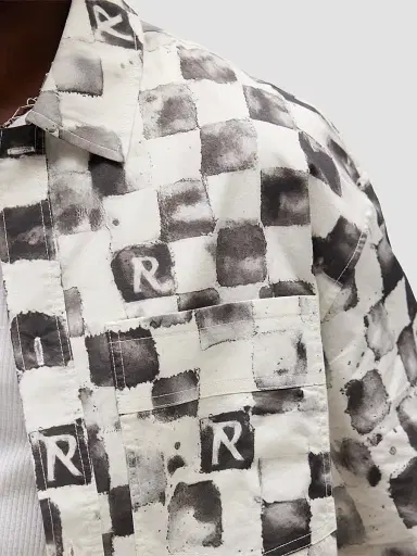 Represent Men's Pool Side Cotton Shirt - Flat White | Thumbnail 7