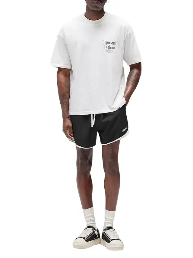 Represent Men's Private Members Cotton-Blend T-Shirt - Flat White