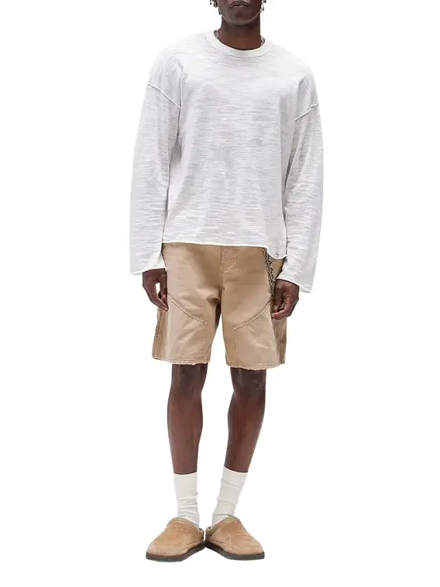 Represent Men's Carpenter Cotton Shorts - Beige
