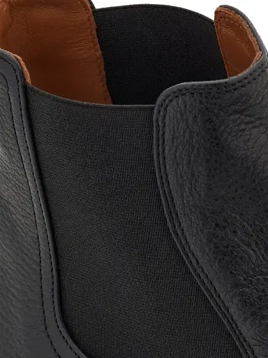 Ferragamo Men's Sterling Leather Chelsea Boots - Nero | Thumbnail 7