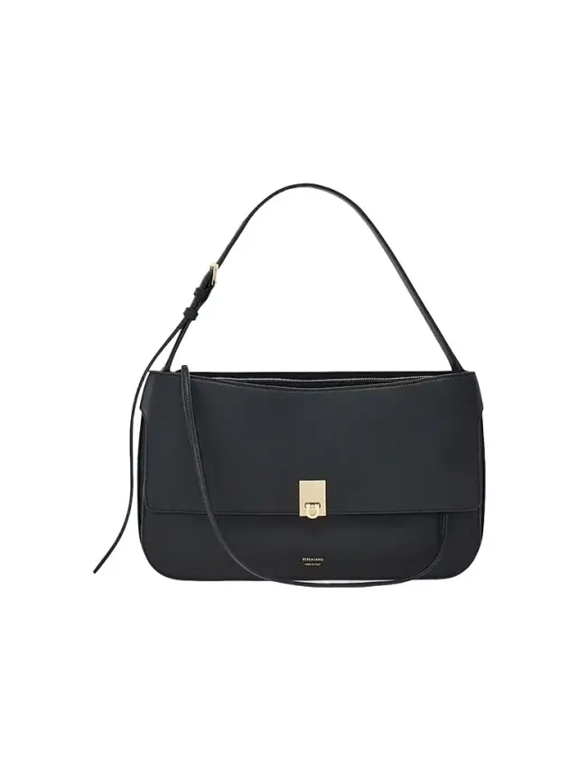 Ferragamo Women's Cara Leather Shoulder Bag - Black