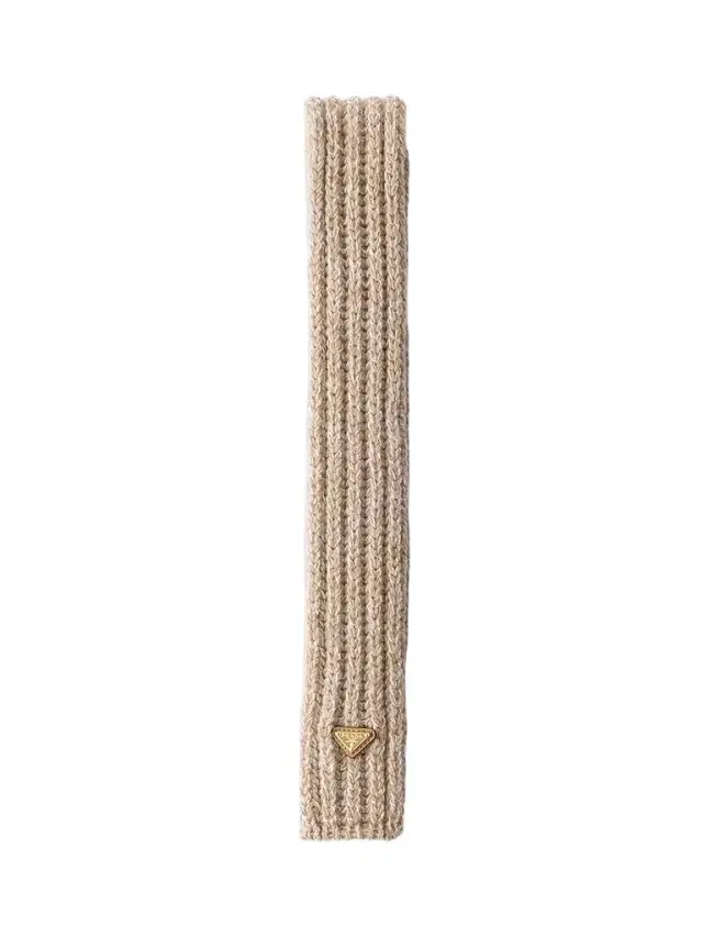 Prada Women's Wool and Mouline Cashmere Scarf - Beige