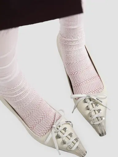 Prada Women's Antiqued Leather Pumps | Thumbnail 6 Prada Women's Antiqued Leather Pumps | Thumbnail 6