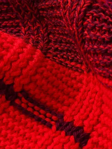 Prada Women's Wool Scarf - Dark Red | Thumbnail 4