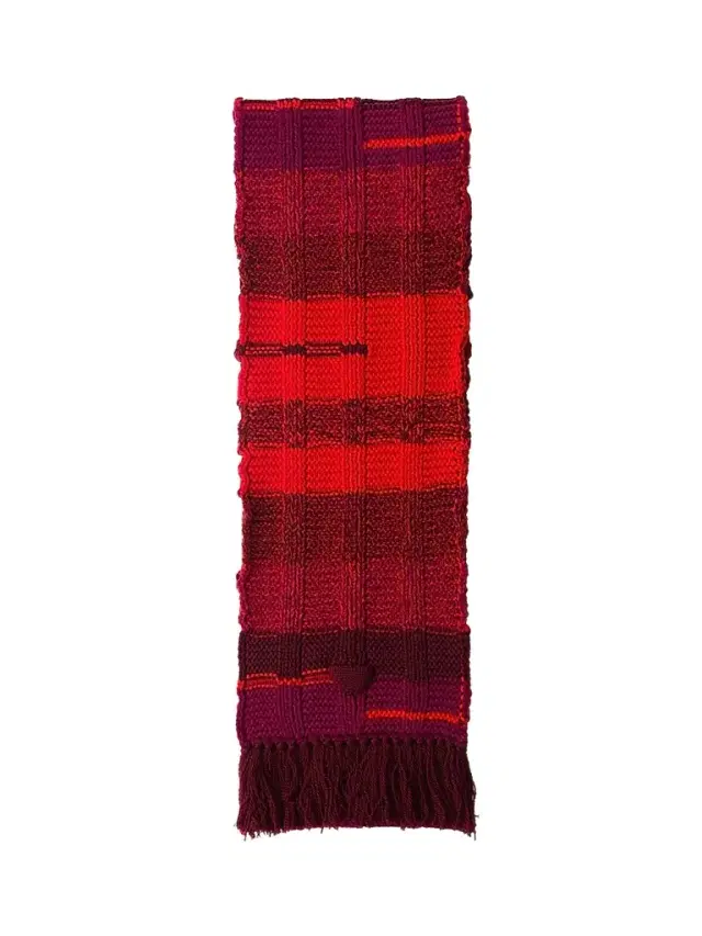 Prada Women's Wool Scarf - Dark Red