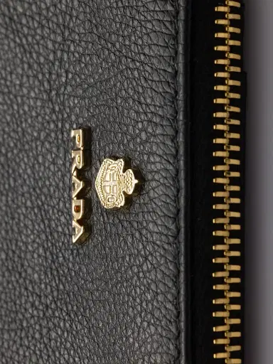 Prada Women's Leather Card Holder - Black | Thumbnail 4 Prada Women's Leather Card Holder - Black | Thumbnail 4