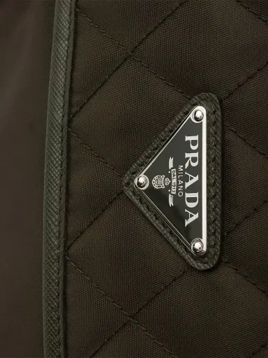 Prada Women's Quilted Nylon Shoulder Bag - Green | Thumbnail 8