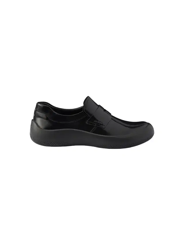 Prada Men's Brushed Leather Loafers - Black