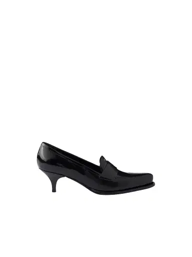 Prada Women's Brushed Leather Loafers | Thumbnail 1 Prada Women's Brushed Leather Loafers | Thumbnail 1
