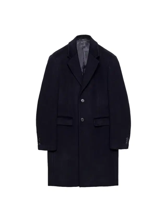 Prada Men's Single-Breasted Wool and Cashmere Coat - Blue