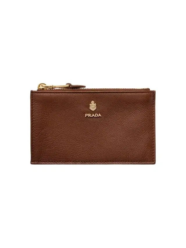 Prada Women's Leather Card Holder - Brown