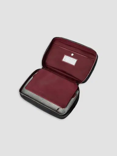 Brunello Cucinelli Grained Leather Travel Beauty Case | Thumbnail 4