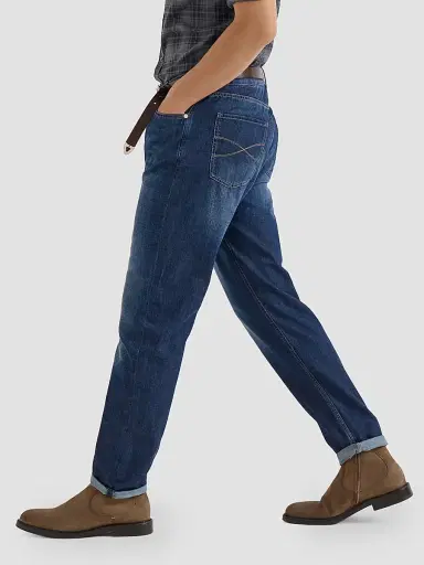 Brunello Cucinelli Men's Lightweight Old Denim Iconic Fit Five-Pocket Jeans - Dark Denim | Thumbnail 4