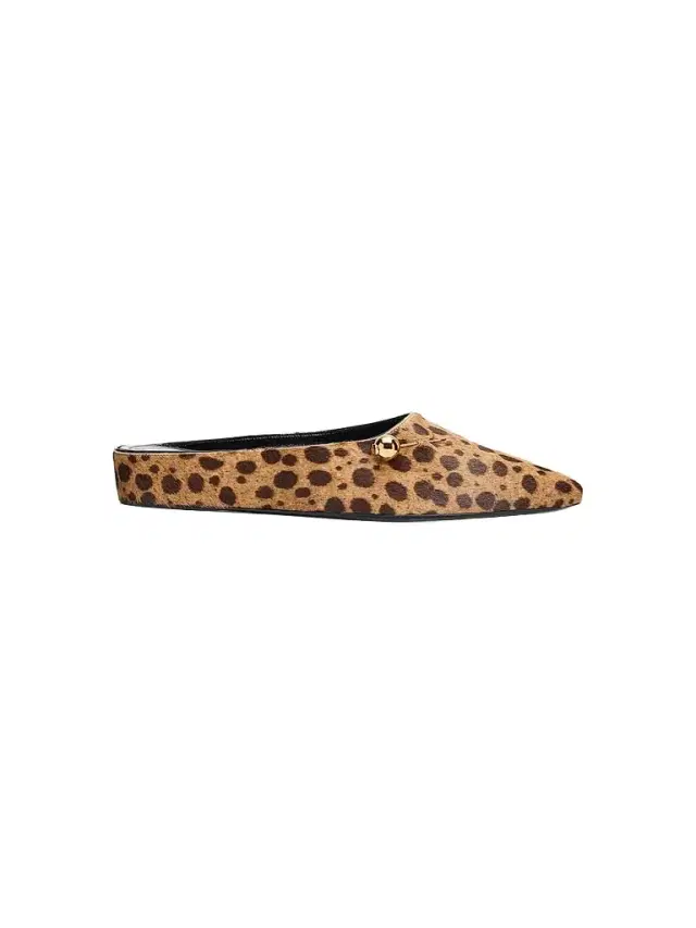 Herbert Levine Women's Sleep On It Calf Hair Cheetah Mules