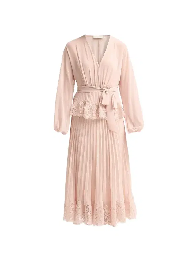 Zimmermann Women's Pleated Lace Midi Dress