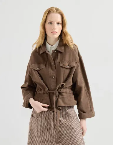 Brunello Cucinelli Garment-dyed cover outerwear jacket | Thumbnail 2