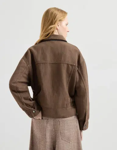 Brunello Cucinelli Garment-dyed cover outerwear jacket | Thumbnail 3