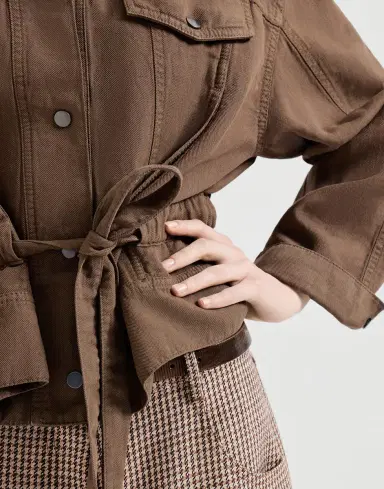 Brunello Cucinelli Garment-dyed cover outerwear jacket | Thumbnail 4