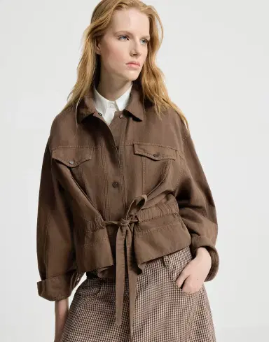 Brunello Cucinelli Garment-dyed cover outerwear jacket | Thumbnail 5