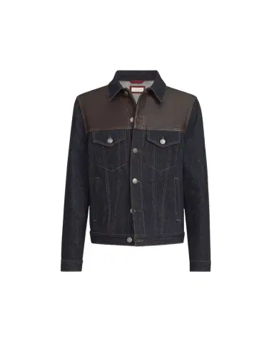 Brunello Cucinelli Denim four-pocket jacket | Thumbnail 1