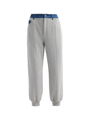 Cinq à Sept Women's Corenna Mixed-Media Pants - Heather Grey | Thumbnail 1
