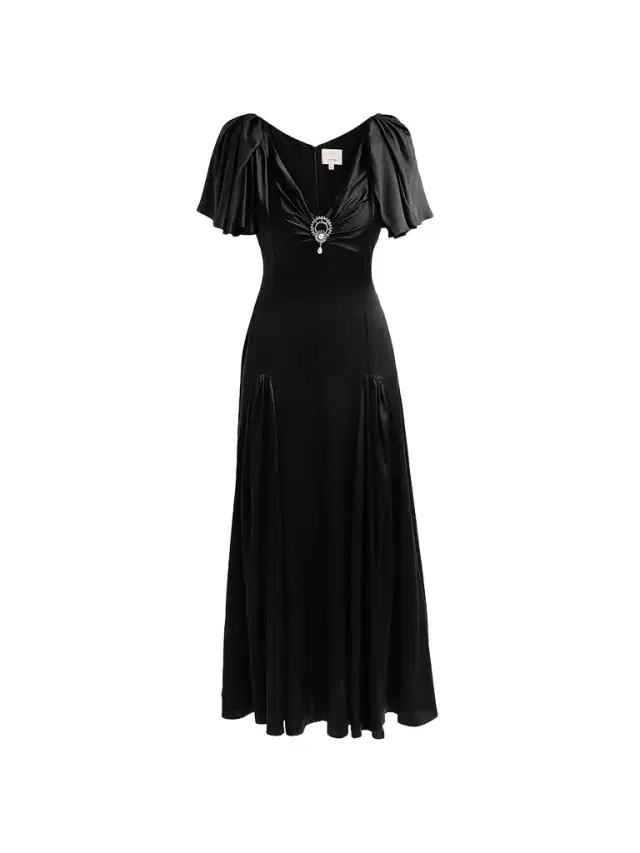 Cinq à Sept Women's Ambriella Silk Maxi Dress - Black