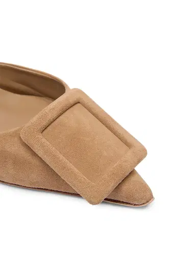 Roger Vivier Women's Viv Ville 85MM Suede D'Orsay Pumps - Tabacco Chiaro | Thumbnail 5 Roger Vivier Women's Viv Ville 85MM Suede D'Orsay Pumps - Tabacco Chiaro | Thumbnail 5