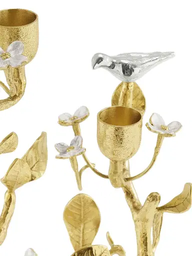 Michael Aram Lovebirds Silver & Gold Candlebra | Thumbnail 5