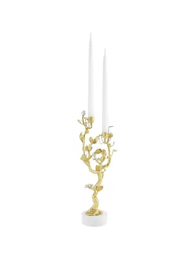 Michael Aram Lovebirds Silver & Gold Candlebra | Thumbnail 6