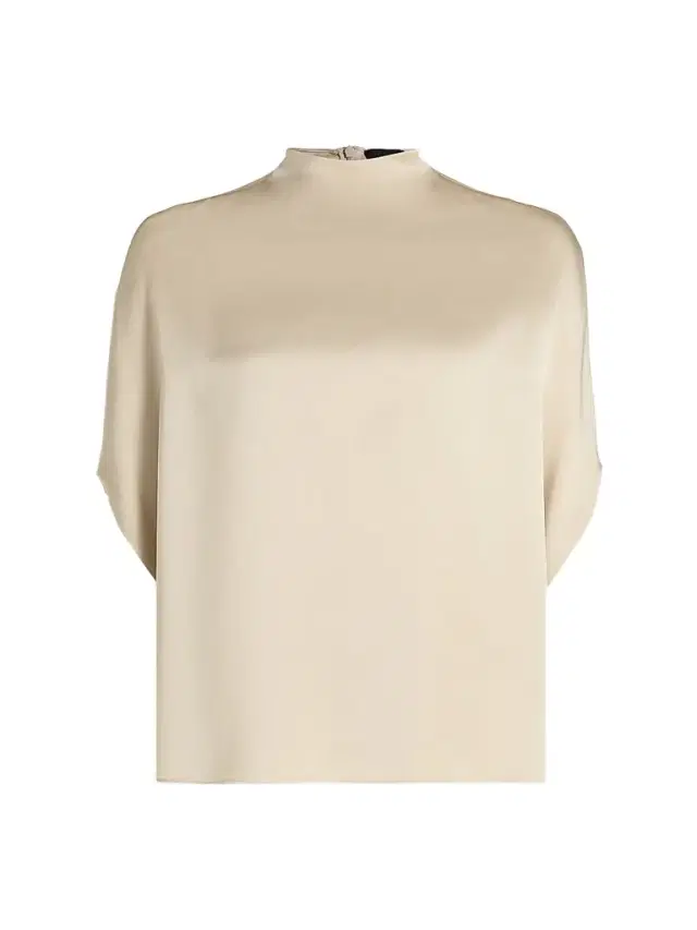 Lapointe Women's Satin Cape T-Shirt - Sand