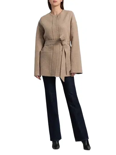Co Women's Belted Wool-Cashmere Jacket - Taupe | Thumbnail 2