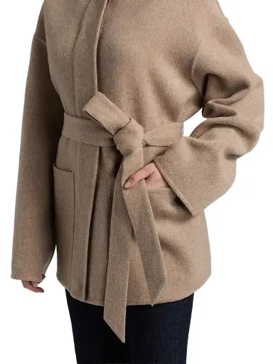 Co Women's Belted Wool-Cashmere Jacket - Taupe | Thumbnail 6