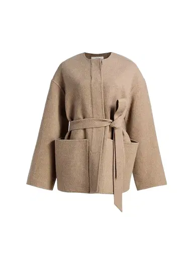 Co Women's Belted Wool-Cashmere Jacket - Taupe | Thumbnail 1