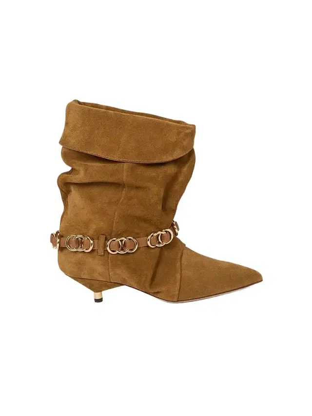 Isabel Marant Women's Edrik Rings 45MM Suede Ankle Boots - Cognac