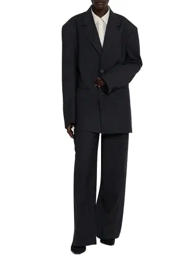 Issey Miyake Women's Honest Ensemble Wool-Blend Jacket - Black - Size XS | Thumbnail 2
