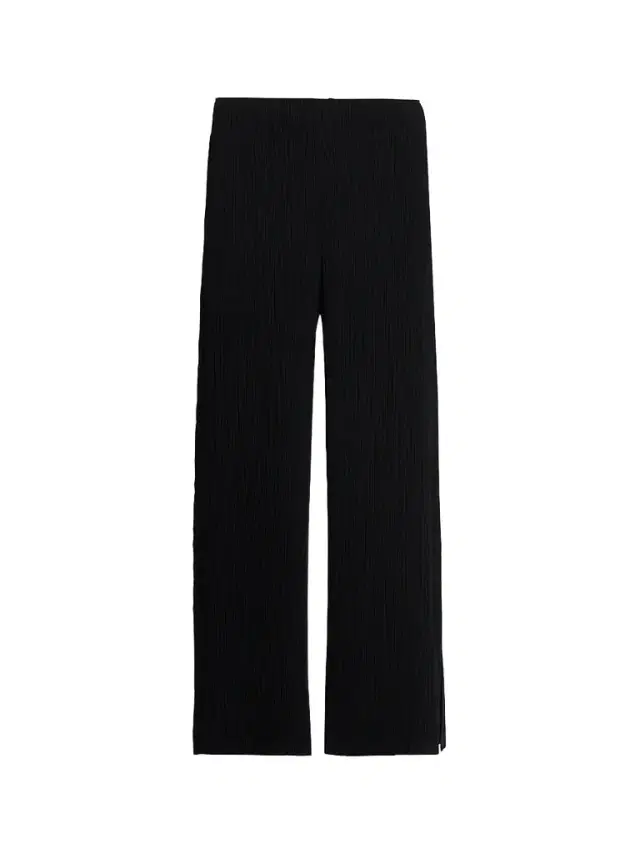 Issey Miyake Women's Hatching Pleated Wide-Leg Pants - Black