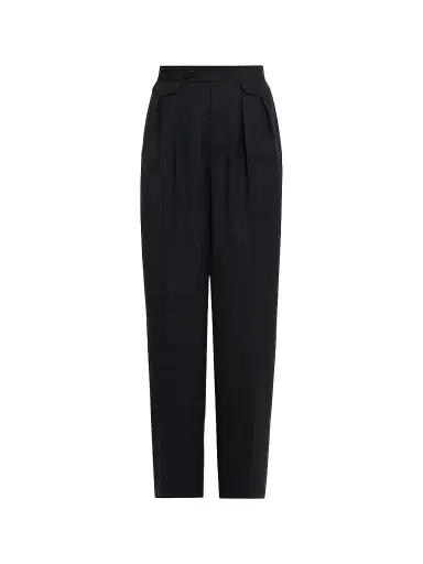 Issey Miyake Women's Honest Ensemble Wool-Blend Pants - Black - Size Medium | Thumbnail 1