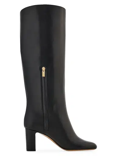 Ferragamo Women's Elli 70MM Hug Buckle-Detail Leather Boots | Thumbnail 6 Ferragamo Women's Elli 70MM Hug Buckle-Detail Leather Boots | Thumbnail 6