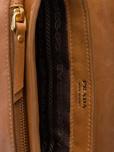 Prada Women's Nappa Leather Smartphone Holder - Brown | Thumbnail 3