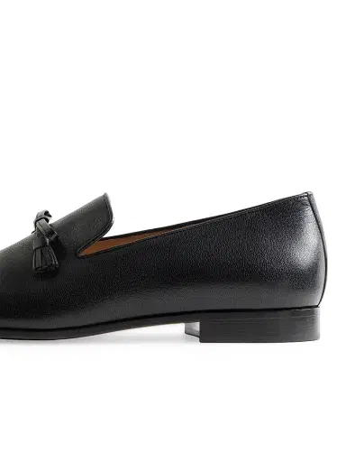 Valentino Garavani Men's Babouchoes Kidskin Loafers - Black Bark Brown - Size 9 | Thumbnail 6