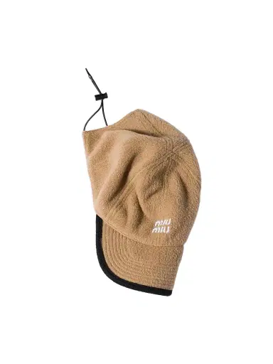 Miu Miu Women's Fleece Baseball Cap - Beige | Thumbnail 5