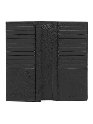 Prada Men's Saffiano Leather Wallet - Black | Thumbnail 4