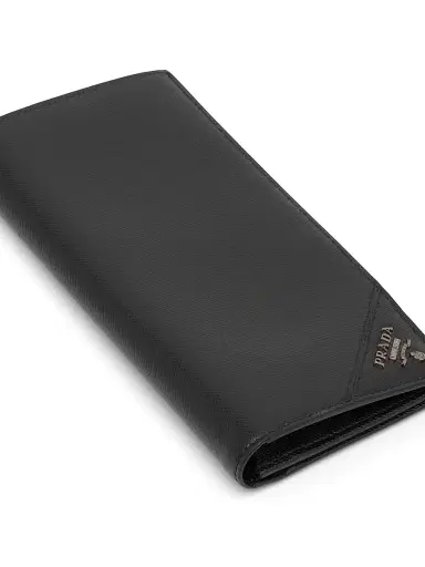 Prada Men's Saffiano Leather Wallet - Black | Thumbnail 5